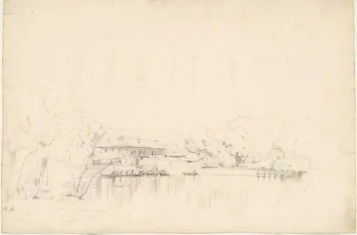 Lake Houses, by Worthington Whittredge