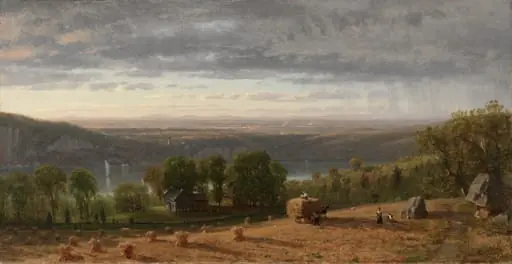 Landscape with Haywain, by Worthington Whittredge