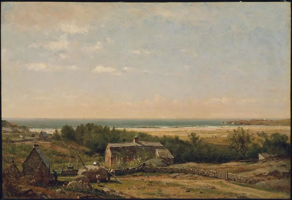 Old Homestead by the Sea, by Worthington Whittredge