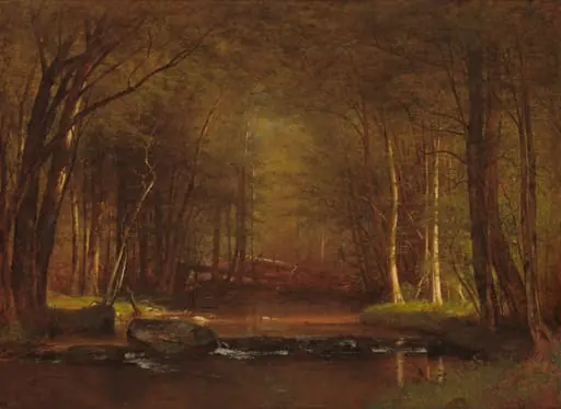 Trout Brook in the Catskills, by Worthington Whittredge