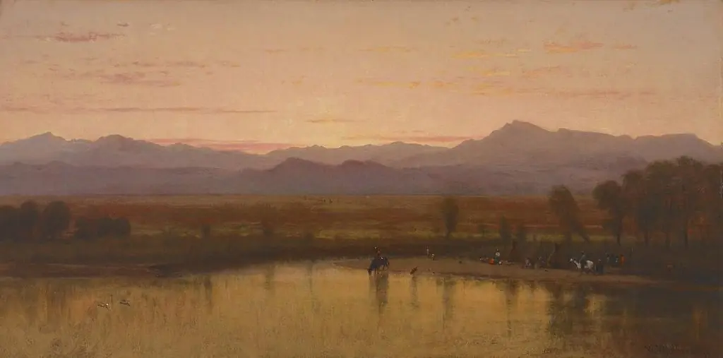 Twilight on the Plains, Platte River, Colorado, by Worthington Whittredge