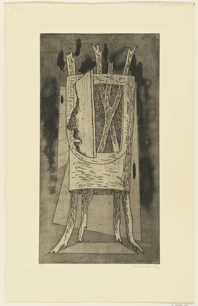 Untitled, by Wout van Heusden, ink, 1939
