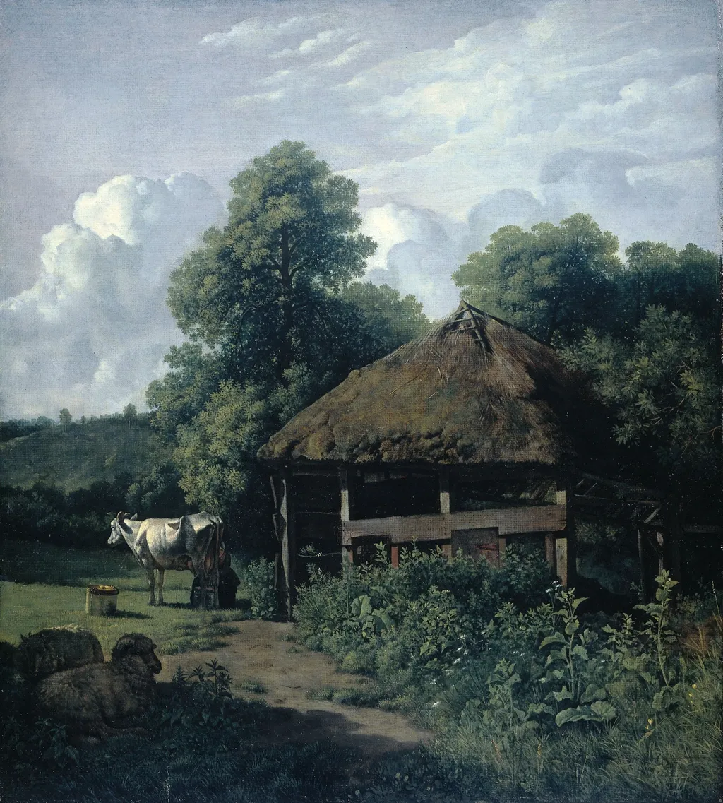 Farm Building in Gelderland, by Wouter Johannes van Troostwijk, oil, 1807