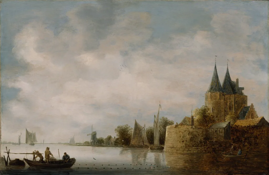 View of the North Port at Hoorn, by Wouter Knijff, oil, 1648
