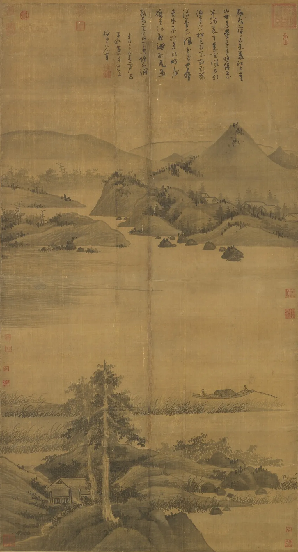 Fisherman, by Wu Zhen, unspecified, 1342