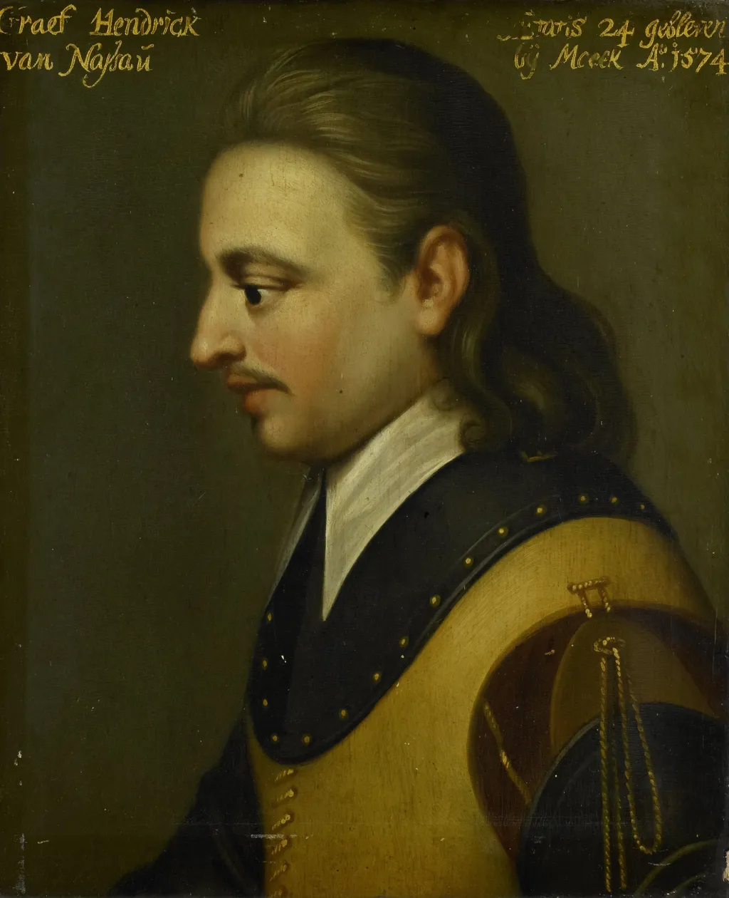 Portrait of Hendrik (1550-74), Count of Nassau, by Wybrand de Geest, oil, 1633