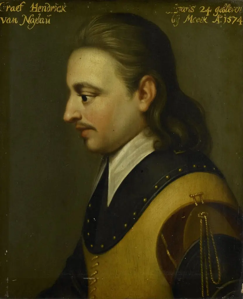 Portrait of Hendrik (1550-74), Count of Nassau, by Wybrand de Geest