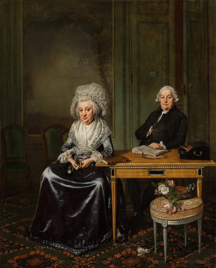 Portrait of Jacob Feitama (1726-1797) and his Wife, Elisabeth de Haan (1735-1800), by Wybrand Hendriks