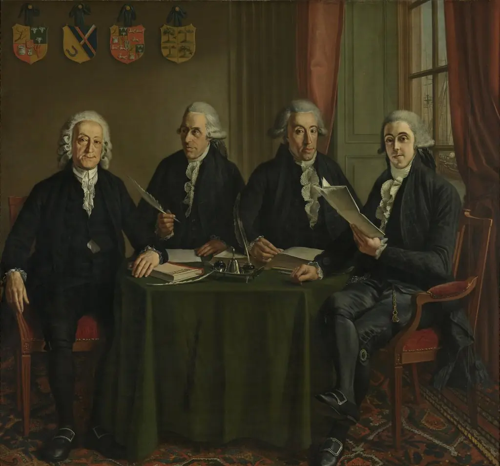 The Four Chief-Commissioners of the Harbors, Ramparts and Cranes of Amsterdam, by Wybrand Hendriks