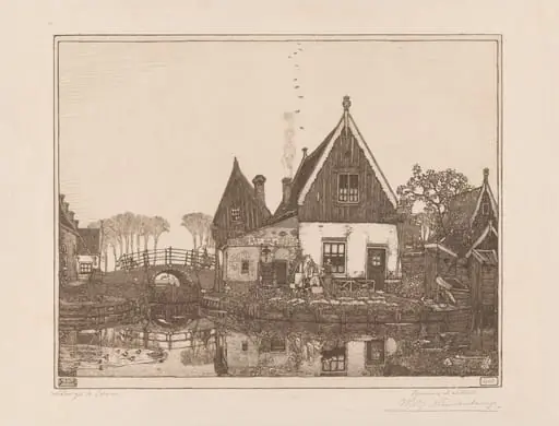 Het Sluisje te Edam (The Little Sluice, Edam), by Wynand Otto Jan Nieuwenkamp