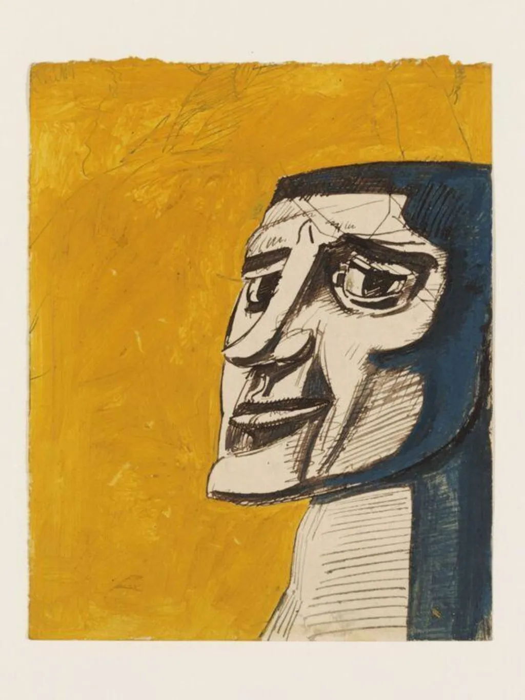 Anthony, by Wyndham Lewis, watercolor, 1909