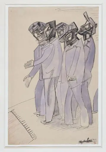 Labour Deputation: Marine, by Wyndham Lewis