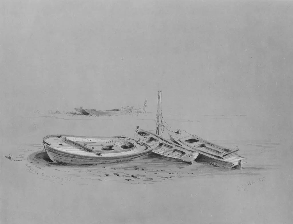 Boats at Cape May, by Xanthus Russell Smith