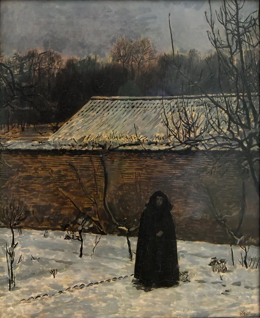 Day in winter, by Xavier Mellery