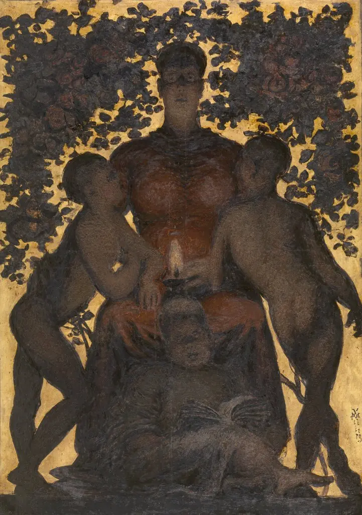 Motherly Upbringing, by Xavier Mellery
