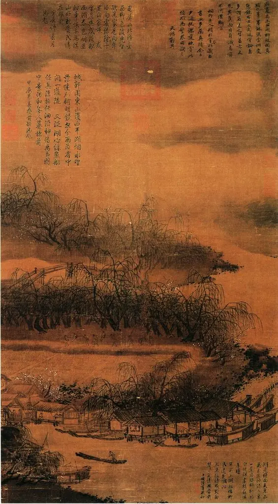 A Corner of West Lake, by Xia Gui