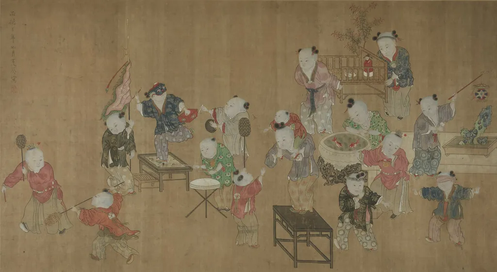 Children at Play, by Xia Kui, unspecified, 1508