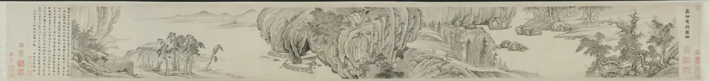 Meditative Visit to a Mountain Retreat: In Picture and in Words, by Xiang Shengmo, unspecified, 1648