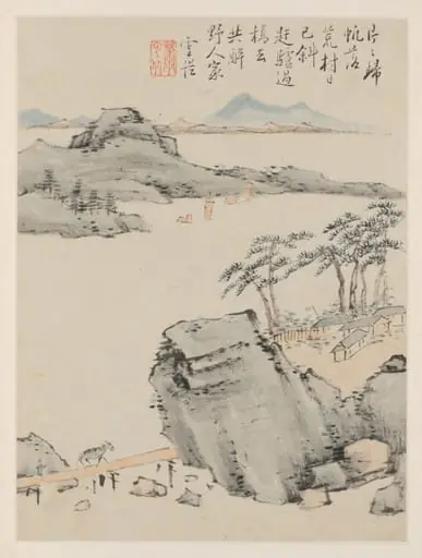 Album of Seasonal Landscapes, Leaf C (previous leaf 6), by Xiao Yuncong