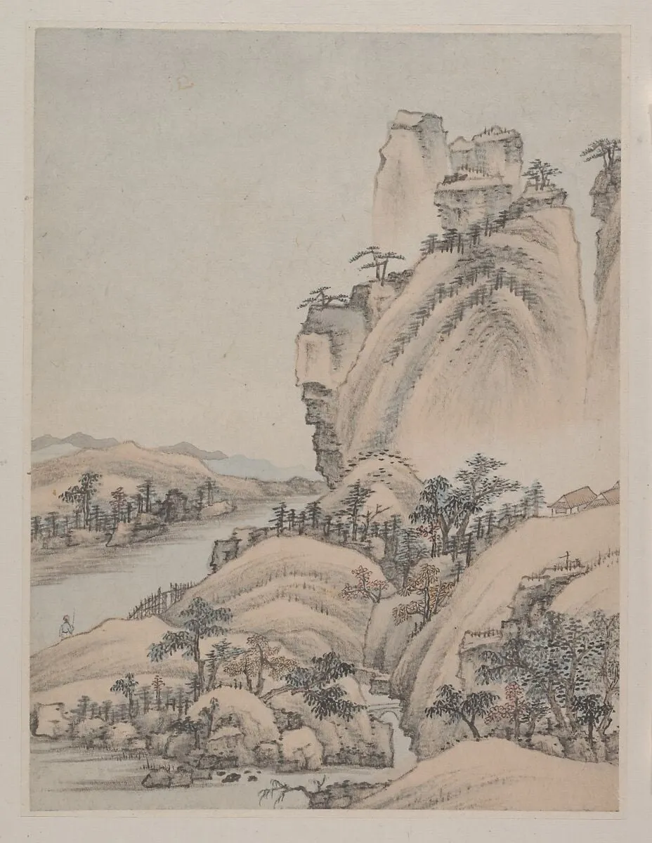 清 蕭雲從 山水圖 冊|Landscapes, by Xiao Yuncong, ink, 1668