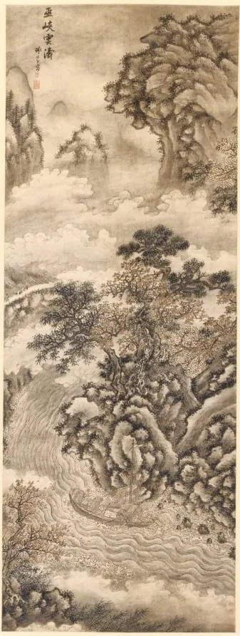 Clouds and Waves at the Wu Gorge, by Xie Shichen, unspecified, 1557
