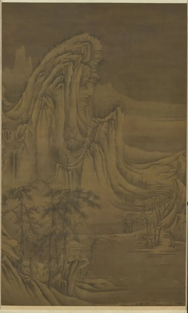 宋許道寧畫雪景 軸, by Xu Daoning