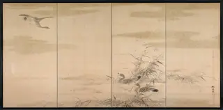 Geese, Reeds, and Water