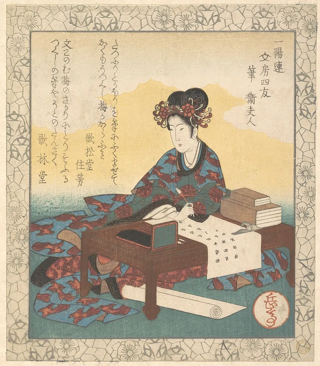 Untitled, by Yashima Gakutei, ink, 1835
