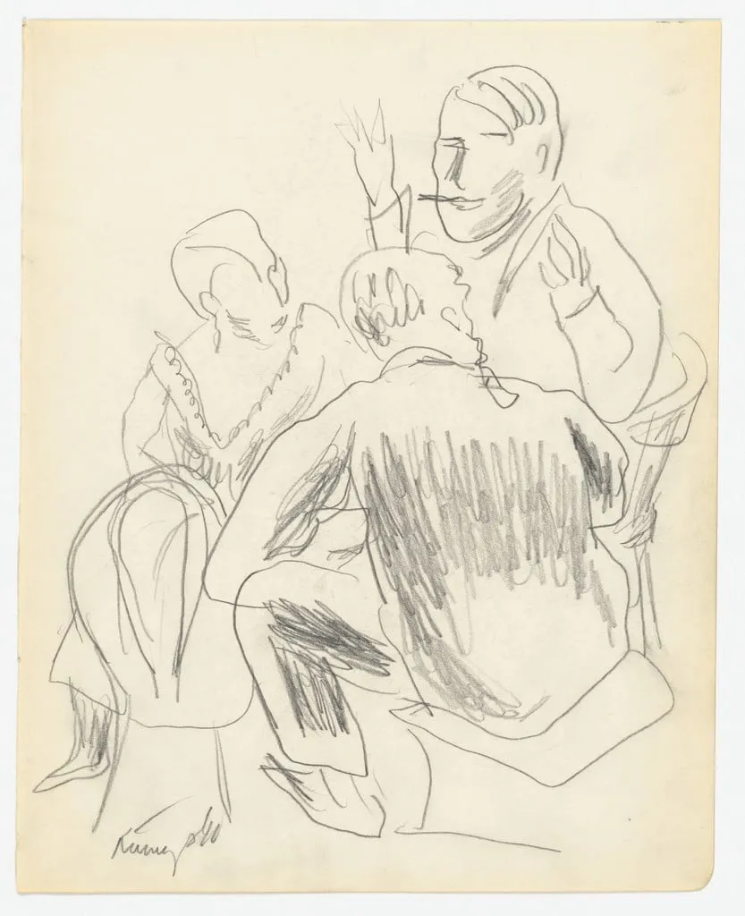 Untitled, by Yasuo Kuniyoshi, graphite, 1931