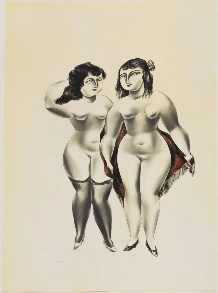 Untitled, by Yasuo Kuniyoshi, watercolor, 1925