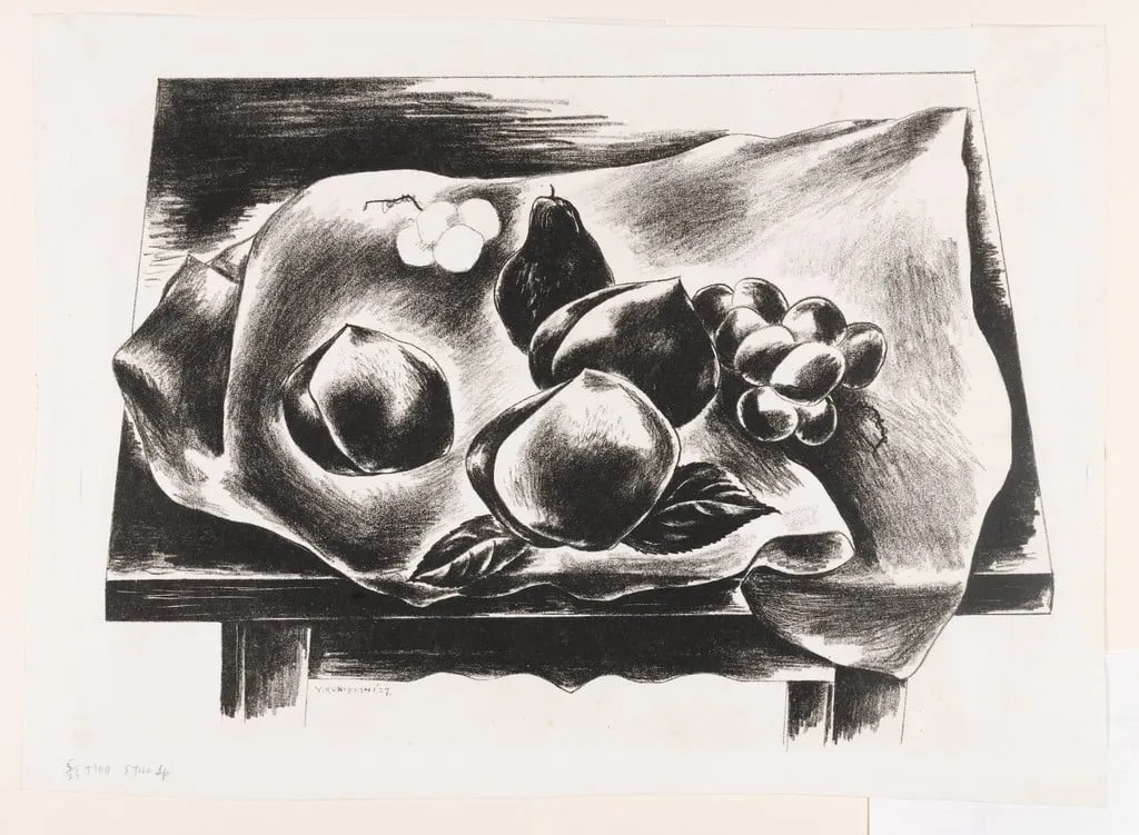 Untitled, by Yasuo Kuniyoshi, ink, 1927