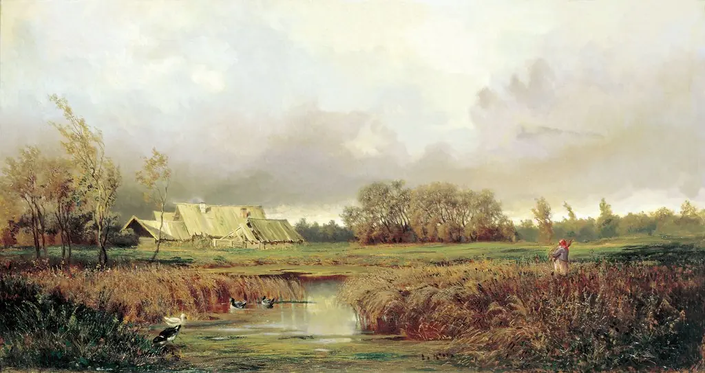 Marsh in Autumn, by Yefim Volkov