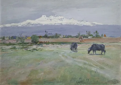 Mounain Aragats, by Yeghishe Tadevosyan, oil, 1917