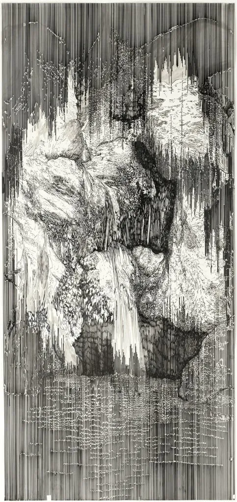 Untitled, by Yehudit Sasportas, ink, 2003