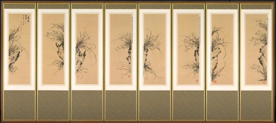 Orchids and Rocks, by Yi Ha-eung, unspecified, 1898