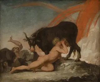 Ymir Suckling the Cow Audhumla