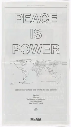Untitled, by Yoko Ono