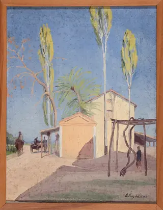 Landscape, by Yoldasis Dimitris, 1916