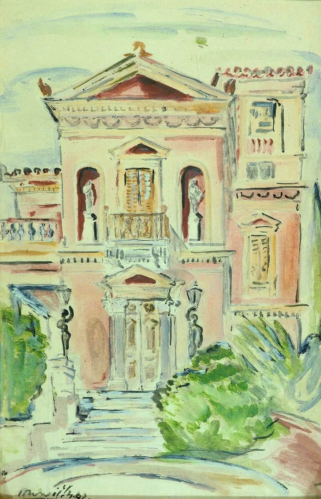 Η έπαυλη Τρικούπη στην Κηφισιά, by Yorgos Mavroidis, unspecified, 1942