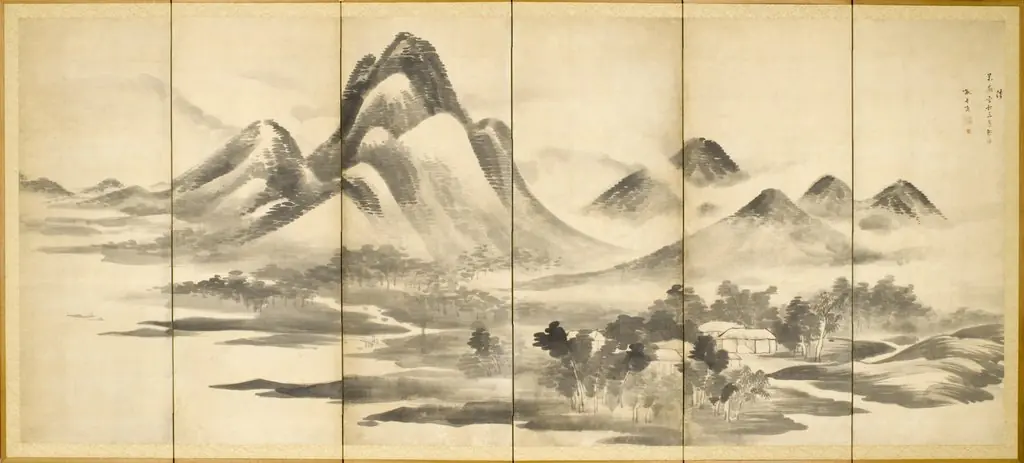 Landscape in 'Mi' Style, by Yosa Buson