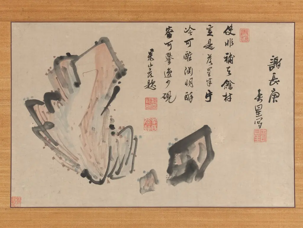 Rocks, by Yosa Buson, 1741
