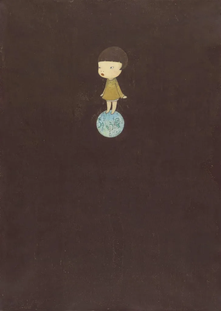 Untitled, by Yoshitomo Nara, acrylic, 2001