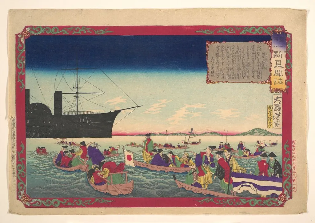 皇国一新見聞誌|Chronicle of the Imperial Restoration (Kōkoku isshin kenbunshi), by Yoshitoshi, ink, 1876