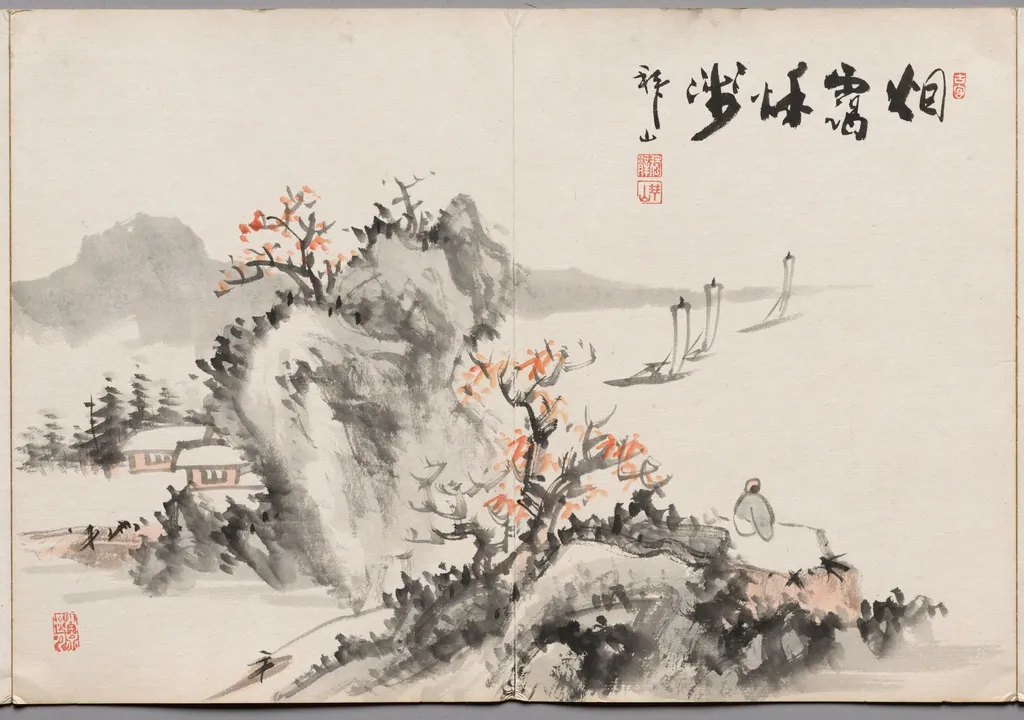 Painting Nine from Album of Paintings by Haizan, by Yoshitsugu Haizan, unspecified, 1890