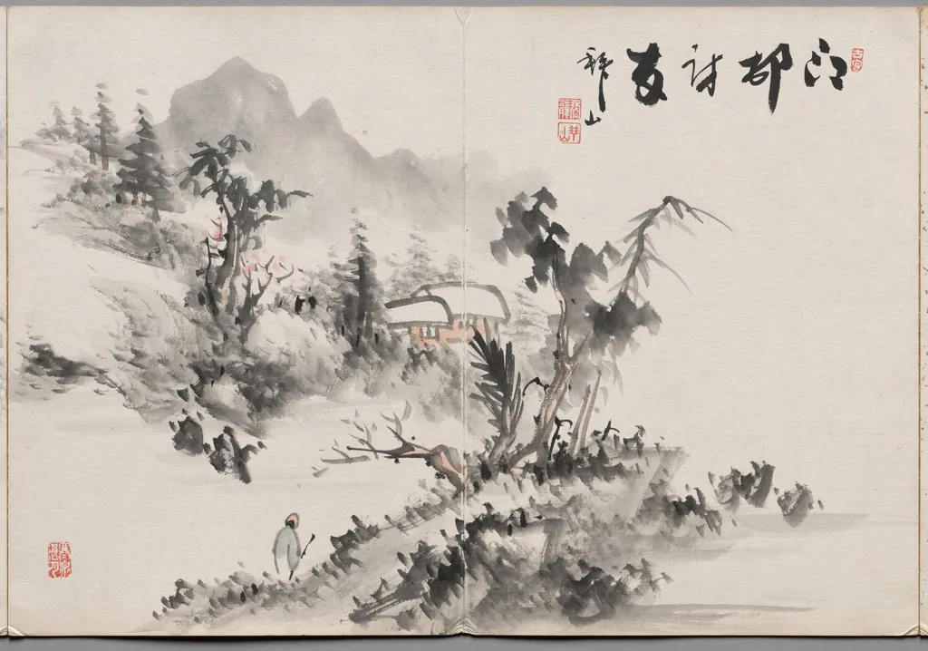 Painting Seven from Album of Paintings by Haizan, by Yoshitsugu Haizan, unspecified, 1892