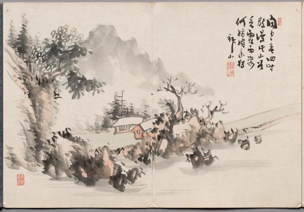 Painting Six from Album of Paintings by Haizan, by Yoshitsugu Haizan, unspecified, 1892