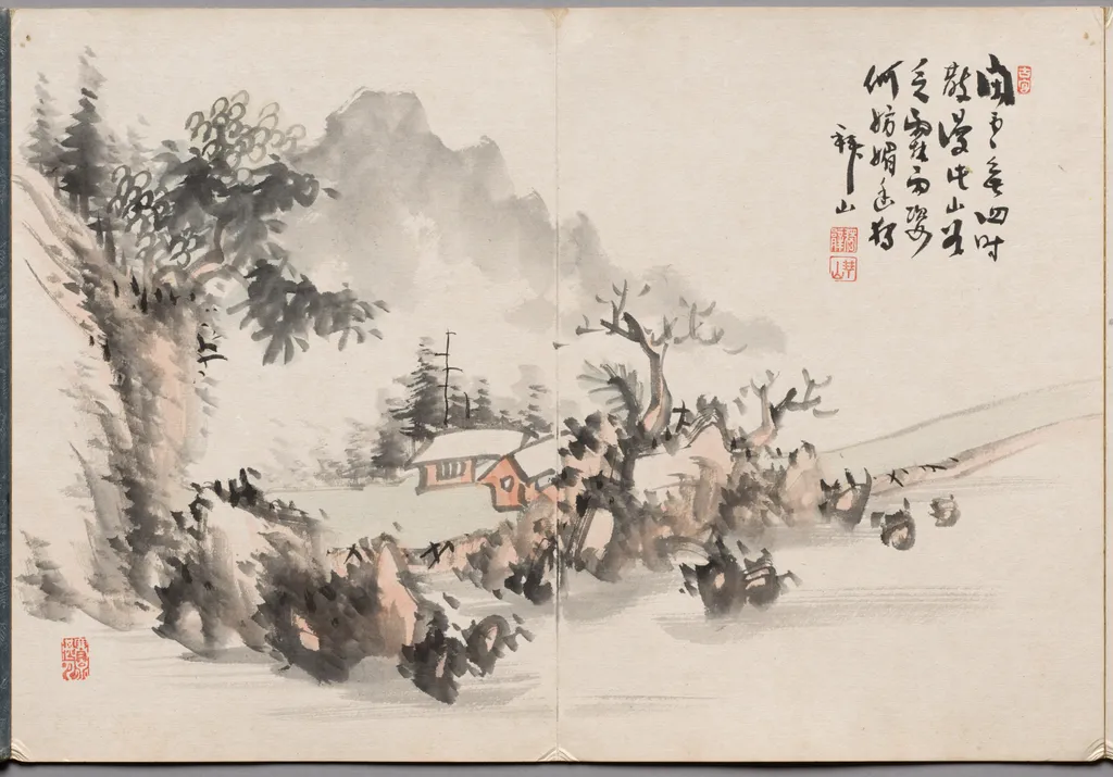 Painting Six from Album of Paintings by Haizan, by Yoshitsugu Haizan, unspecified, 1890