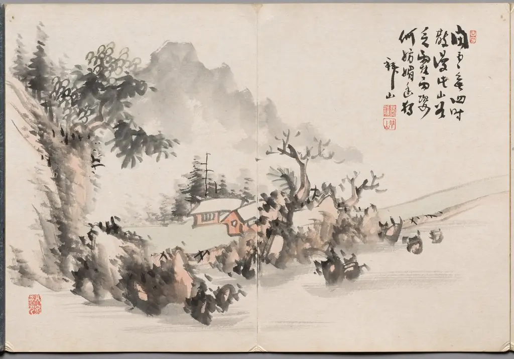 Painting Six from Album of Paintings by Haizan, by Yoshitsugu Haizan