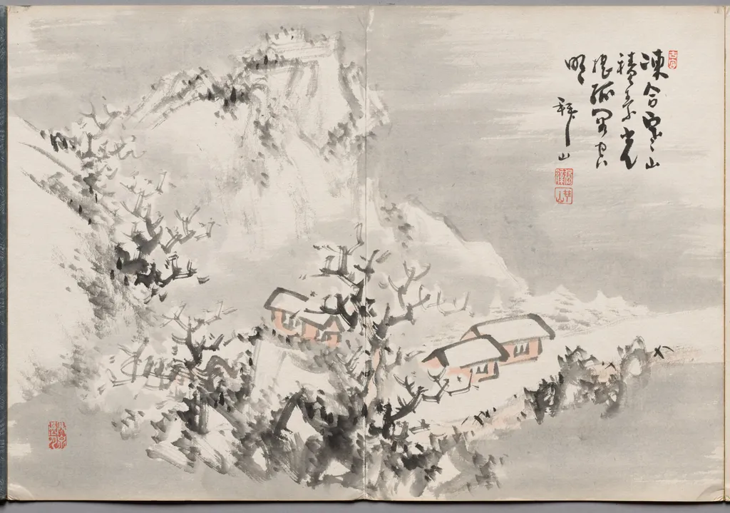 Painting Thirteen from Album of Paintings by Haizan, by Yoshitsugu Haizan, unspecified, 1890