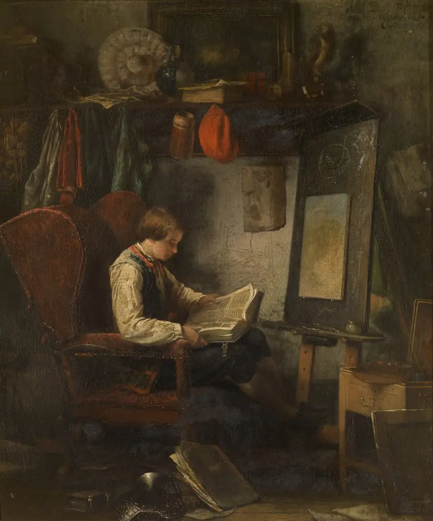 Young Artist in a Studio